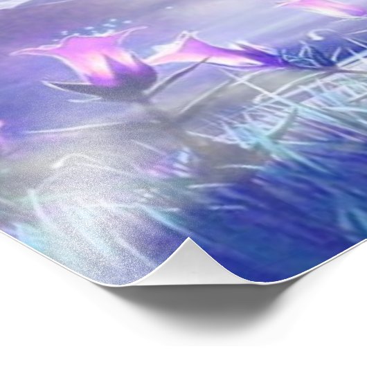 Blume Fotodruck (Ecke)