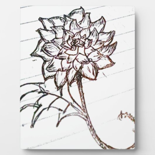 Blume Fotoplatte (Vorderseite)