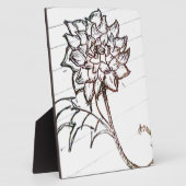 Blume Fotoplatte (Seite)