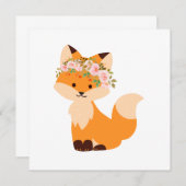 Blume Fox Blank Card (Vorne/Hinten)