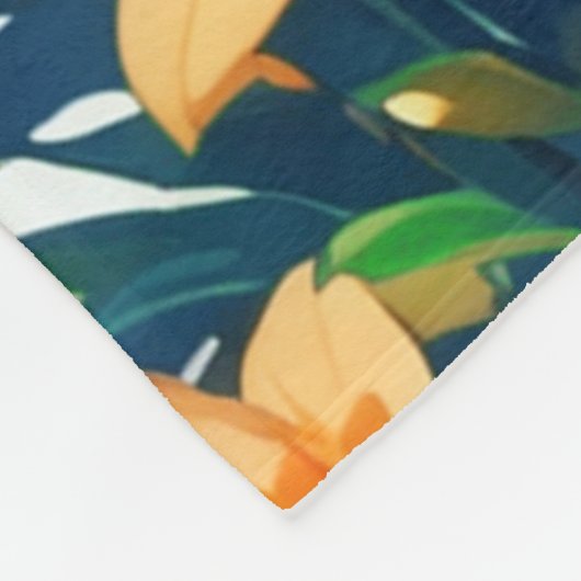 Blume Fox Fleecedecke (Ecke)