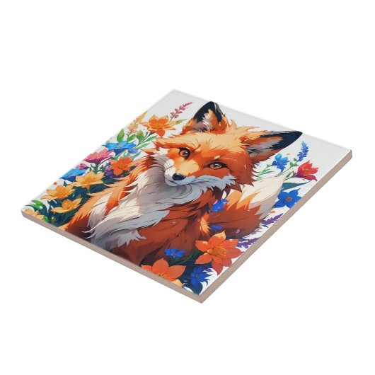 Blume Fox Fliese (Seite)