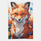 Blume Fox Geschirrtuch (Vertikal)