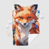 Blume Fox Golfhandtuch (Insitu)