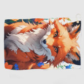 Blume Fox Golfhandtuch (Horizontal)