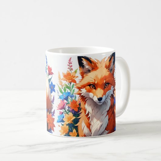 Blume Fox Kaffeetasse (VorderseiteRechts)