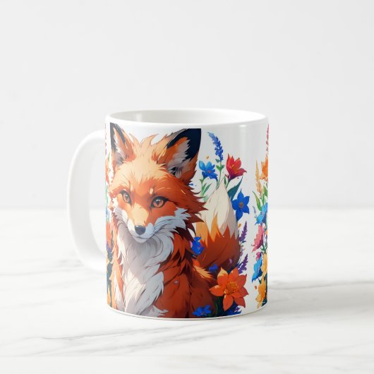Blume Fox Kaffeetasse (Vorderseite Links)