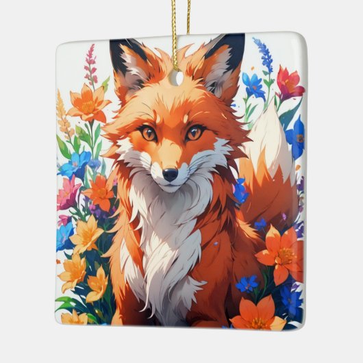 Blume Fox Keramikornament (Links)