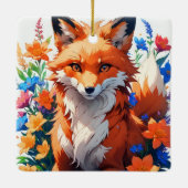 Blume Fox Keramikornament (Rückseite)