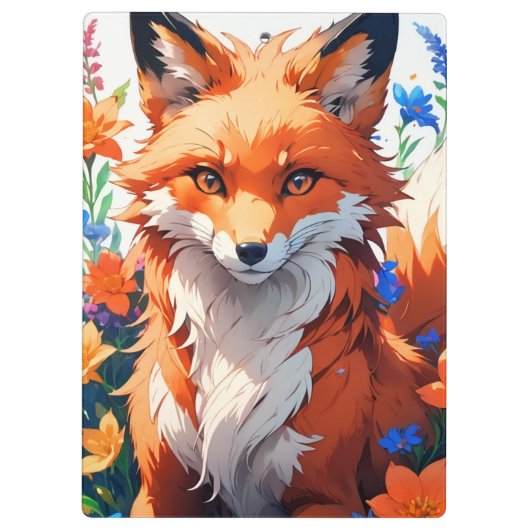 Blume Fox Klemmbrett (Rückseite)