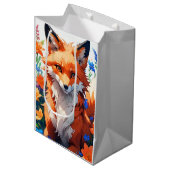 Blume Fox Mittlere Geschenktüte (Vorderseite Schrägansicht)