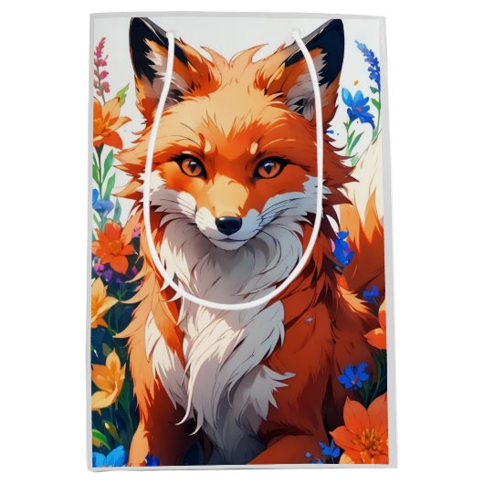 Blume Fox Mittlere Geschenktüte (Vorderseite)