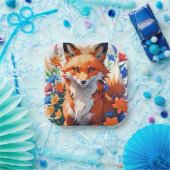 Blume Fox Pappteller (Party)