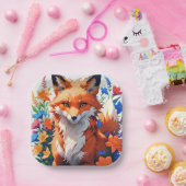 Blume Fox Pappteller (Party)