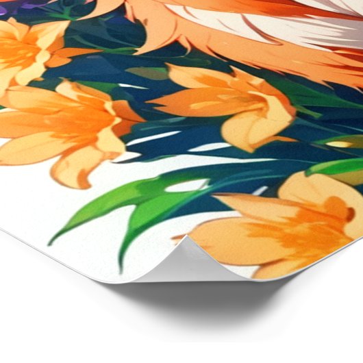 Blume Fox Poster (Ecke)