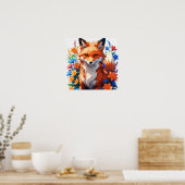 Blume Fox Poster (Küche)