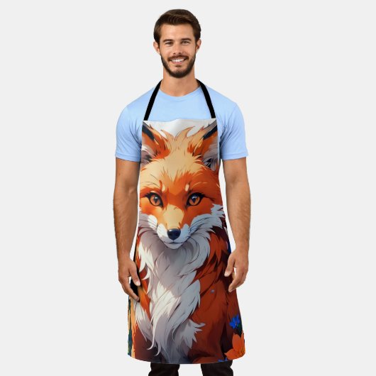 Blume Fox Schürze (Getragen)