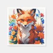 Blume Fox Serviette (Vorderseite)