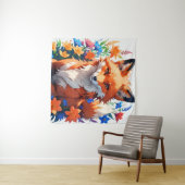 Blume Fox Wandteppich (Beispiel (Horizontal))