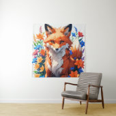 Blume Fox Wandteppich (Beispiel)
