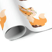 Blume Fox Wrapping Paper Geschenkpapier (Rolleneckpunkt)