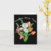 Blume Foxglove Daisy Tulip Subtle Flora Karte (Gelbe Blume)