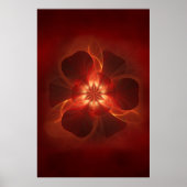 Blume Fraktal Art Poster (Vorne)