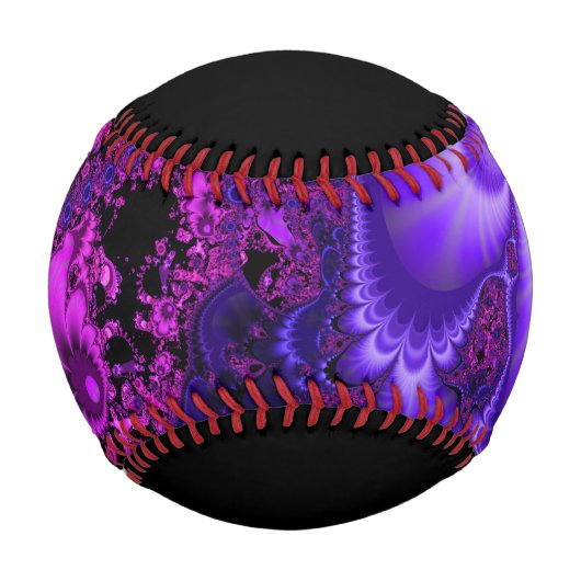 Blume Fraktal Baseball (Rückseite)