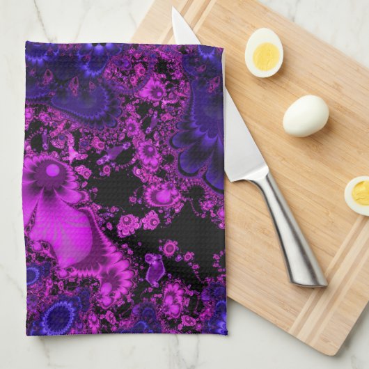 Blume Fraktal Küchentuch (Viertel Falte)