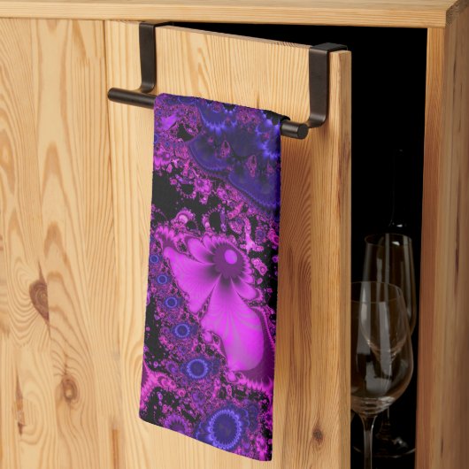 Blume Fraktal Küchentuch (Drittel gefaltet)