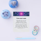 Blume Fraktal Kunst Flyer (Einzeln)