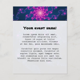 Blume Fraktal Kunst Flyer