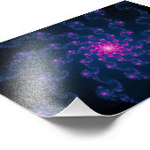 Blume Fraktal Kunst Fotodruck (Ecke)