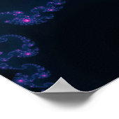 Blume Fraktal Kunst Poster (Ecke)