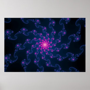 Blume Fraktal Kunst Poster