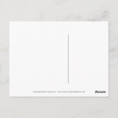 Blume · Fraktal-Kunst · Türkis Postkarte (Rückseite)