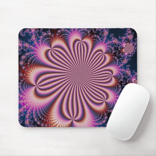 Blume - Fraktal Mousepad (Mit Mouse)