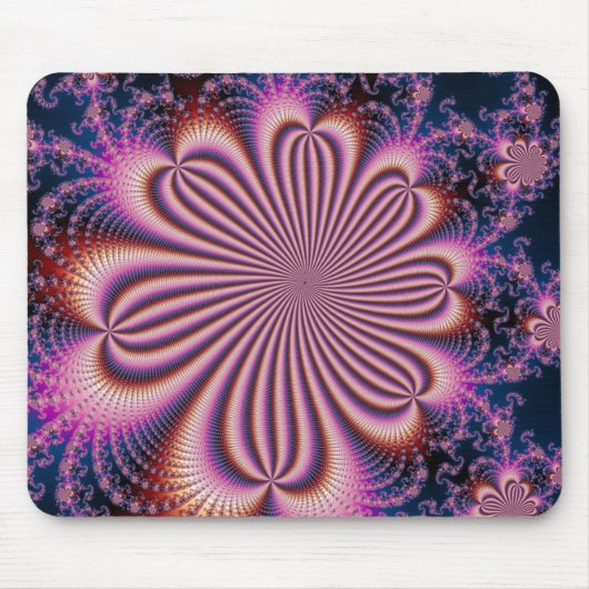 Blume - Fraktal Mousepad (Vorne)