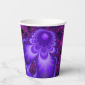 Blume Fraktal Paper Cups Pappbecher (Rückseite)