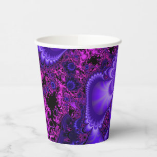 Blume Fraktal Paper Cups Pappbecher