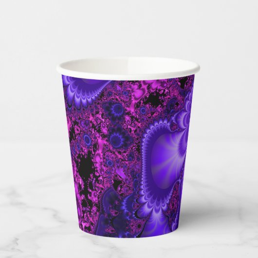 Blume Fraktal Paper Cups Pappbecher (Links)