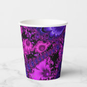 Blume Fraktal Paper Cups Pappbecher (Vorderseite)