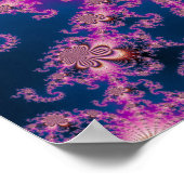 Blume - Fraktal Poster (Ecke)