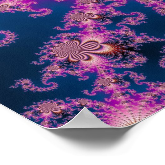 Blume - Fraktal Poster (Ecke)