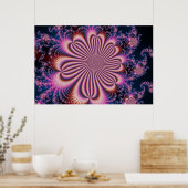 Blume - Fraktal Poster (Küche)