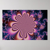 Blume - Fraktal Poster (Vorne)