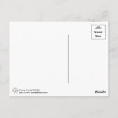 Blume Fraktal Postkarte (Rückseite)