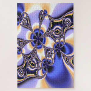 Blume-Fraktal-Puzzle Puzzle