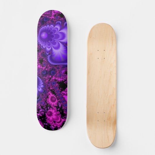 Blume Fraktal Skateboard Deck (Vorderseite)