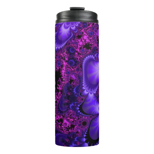 Blume Fraktal Thermosbecher (Vorderseite)